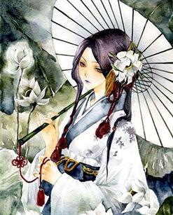 求图片古装动漫少女
