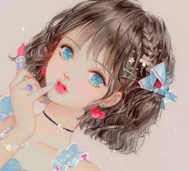 女生头像可爱仙气手绘插画