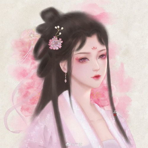 仙气飘飘的古风美人插画