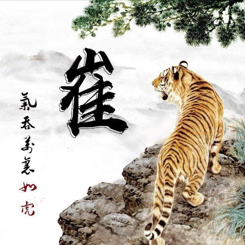 拿这些老虎做微信头像,写有你的姓氏,霸气外显