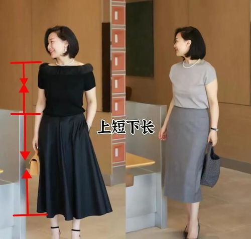 这才是微胖中年女人该有的打扮裙过膝衣不紧身,优雅显瘦