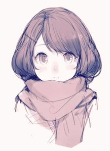 一组小清新的女生插画头像
