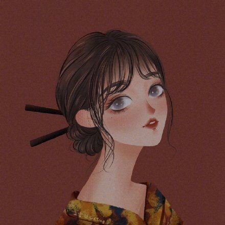 可甜可盐的手绘女生头像