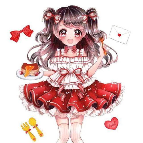 炒鸡可爱仙气的动漫人物女生马克笔插画线稿
