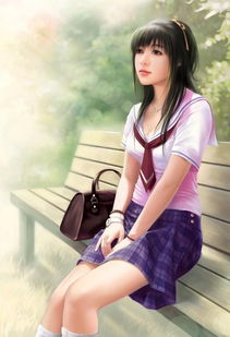 现代美女手绘