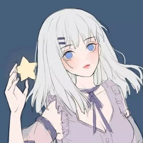 手绘风插画女头小众动漫女生头像