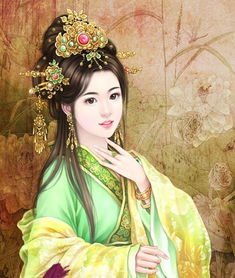 绿色古装人物女性二三次元均可游戏人物也可