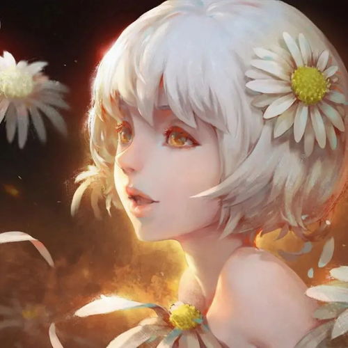 插画女生头像