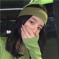 清新绿色系女生头像简单养眼的美女
