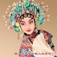 戏曲人物的美女头像动漫