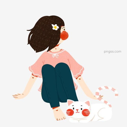 彩绘扁平化女孩和她的猫咪设计图片大小2000x2000px图片尺寸1.03mb来自png搜索网pngss.com免费免扣png素材下载扁平化彩绘插画猫咪萌宠女孩装饰图案