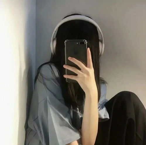 手机遮脸学生用女生头像