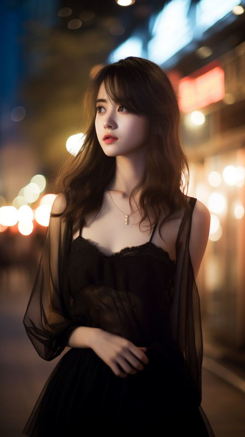 midjourney系列夜晚绝美女子街拍