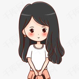 淑女卡通头像小清新拜托了