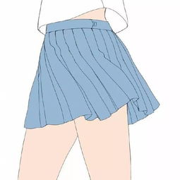 日式小清新少女短裙的绘画步骤