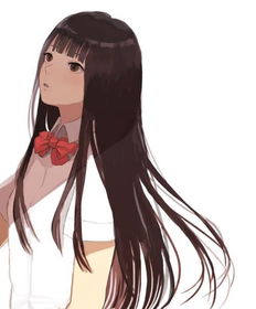 求黑发黑眸动漫少女图