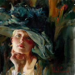 夫妻油画家画美女,养眼啊
