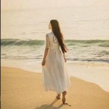 气质迷人背影女头