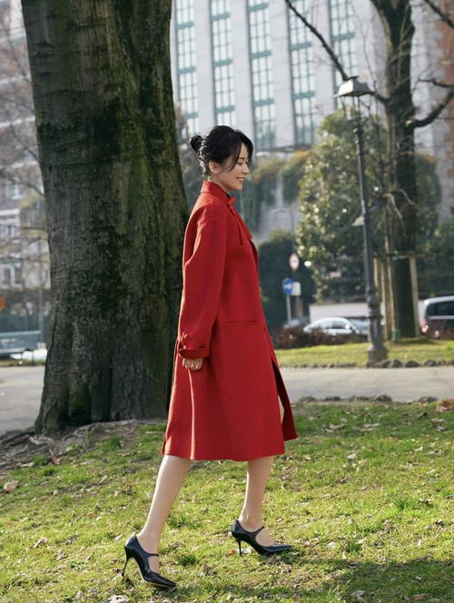 俞飞鸿才是真正的气质女王,穿灰绿色风衣走机场,优雅到骨子里