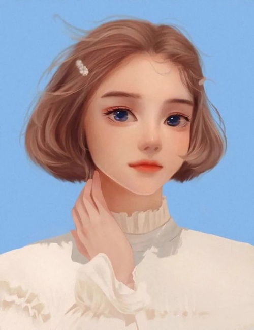 个性好看的手绘女生头像