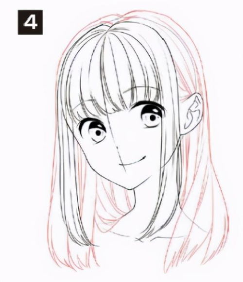 女生的头发怎么画正侧脸刘海和背面的头发怎么画绘画小白教程