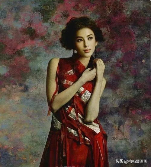 油画头像女生谢楚余