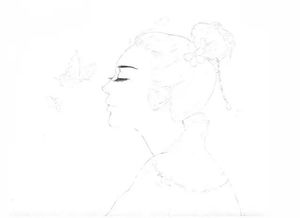 素描古风美人,精彩文章教程