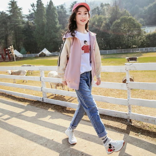 女童春季外套洋气韩版2020年新款春装12中大童15岁女孩春秋儿童14