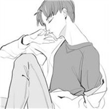 悲伤的头像二次元卡通头像男生丧到极点的头像