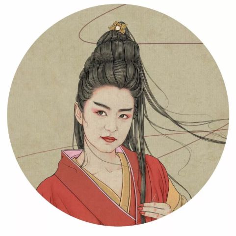 用古风线条,画出女子极致的美