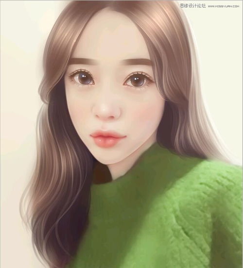 ps快速的把手机照片转成唯美手绘效果