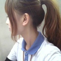 qq头像可爱萌女生侧脸侧脸