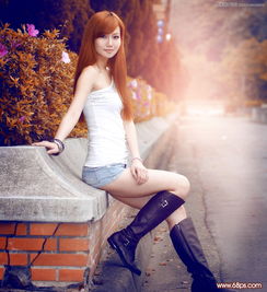 photoshop给街边美女添加朦胧逆光效果