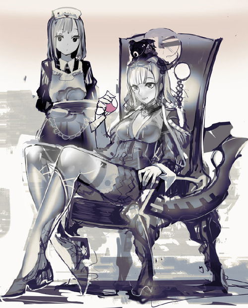 插画师uturo笔触干净利落,画面唯美的动漫美少女插画作品