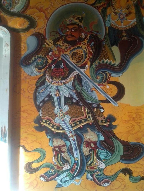 佛像壁画寺庙背景墙壁画