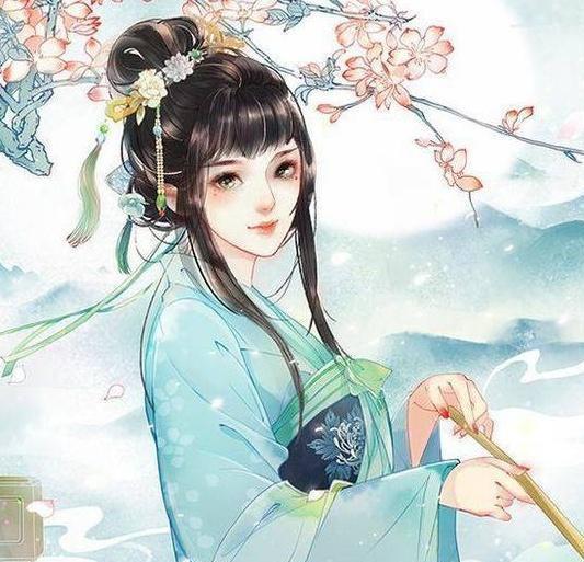 头像图片女生古风唯美插画