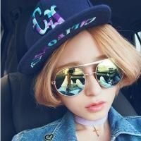 戴墨镜的女生头像霸气防晒
