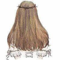 素描头像女生唯美彩色微信头像图片大全