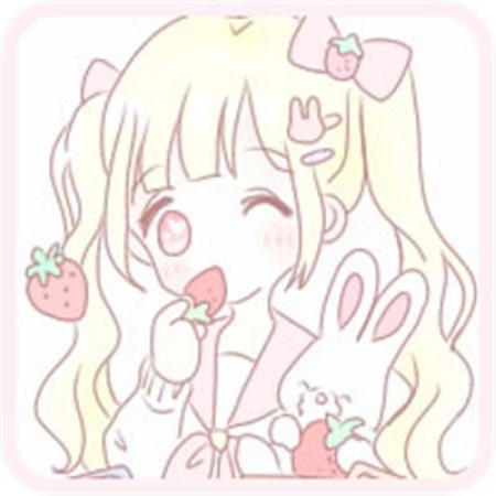 头像女生小清新卡通情侣头像