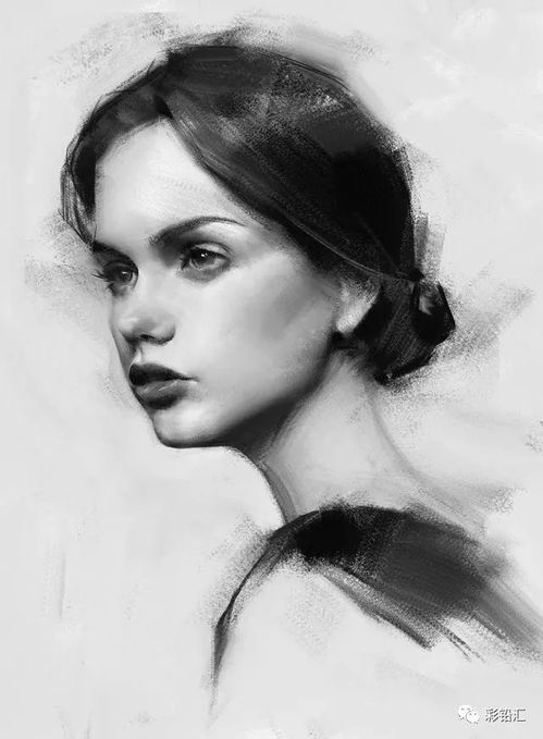只用素描手法,就把女人画得这么传情