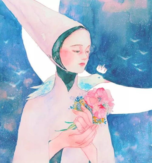 看了她画的这些漂亮水彩画,觉得自己的头像又该换了