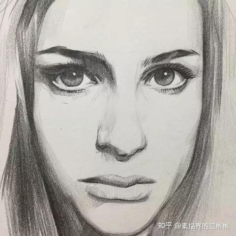 你的素描头像还不会深入刻画五官还不会塑造来,看这里