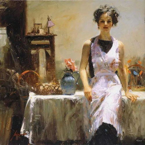 爱情,亲情,孩子之间友情是他油画作品里永恒的主题
