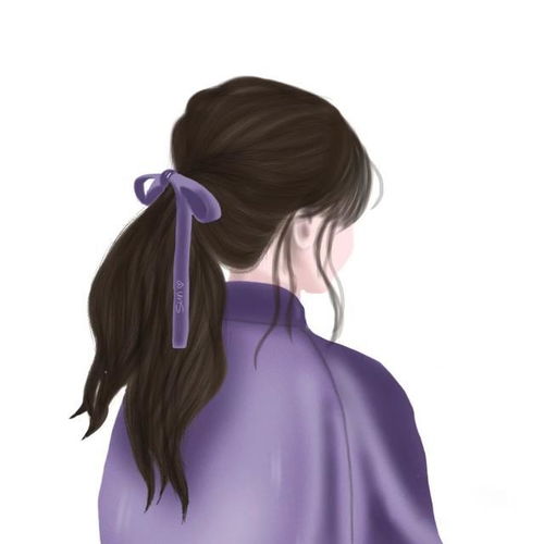 头像手绘气质女生背影,你喜欢哪一个