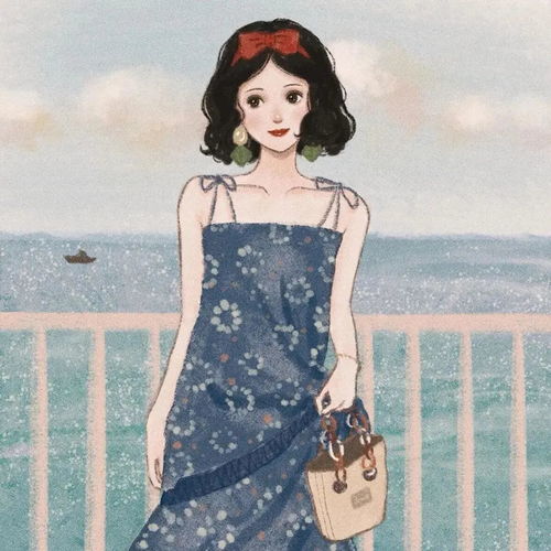 手绘森女头像混搭