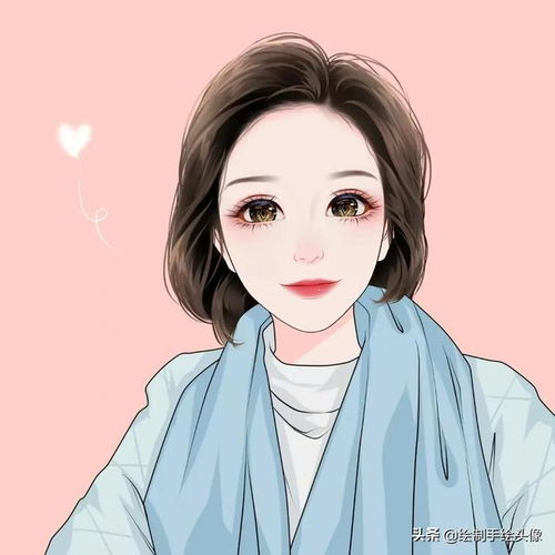 30岁短发女士漫画头像,一定要剪一次短发,网友说真好看