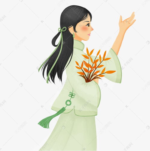 卡通古风古典美女插画素材图片免费下载千库网