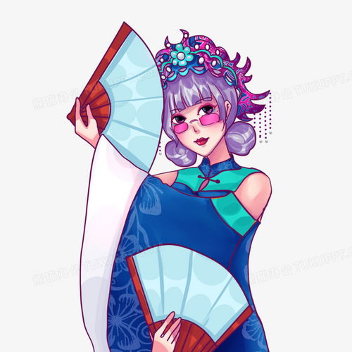 手绘国潮戏曲女插画元素png图片素材下载手绘png熊猫办公