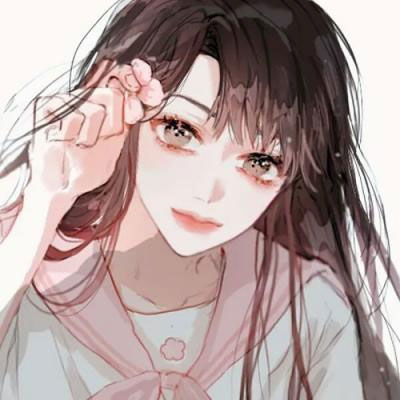 女生温柔的头像卡通情头