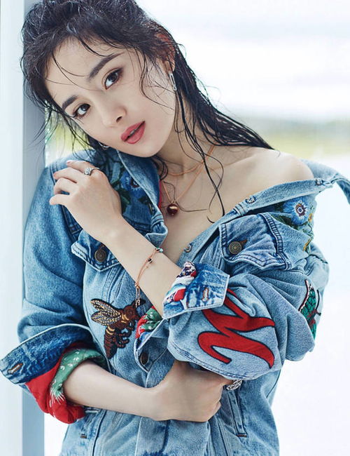 女明星湿发造型赵丽颖成熟杨幂性感,最a的还是她